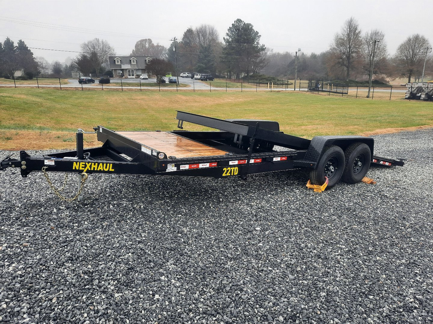 New 2025 NEXHAUL 7X22 Tilt Deck 15K Equipment Trailer