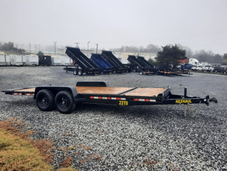New 2025 NEXHAUL 7X22 Tilt Deck 15K Equipment Trailer