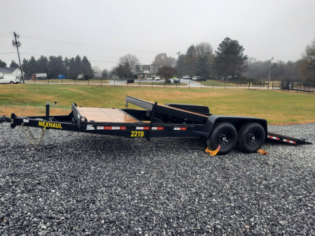 New 2025 NEXHAUL 7X22 Tilt Deck 15K Equipment Trailer