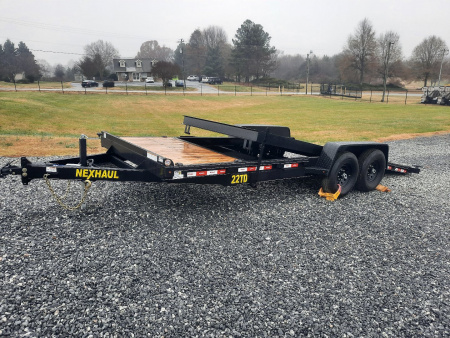 New 2025 NEXHAUL 7X22 Tilt Deck 15K Equipment Trailer