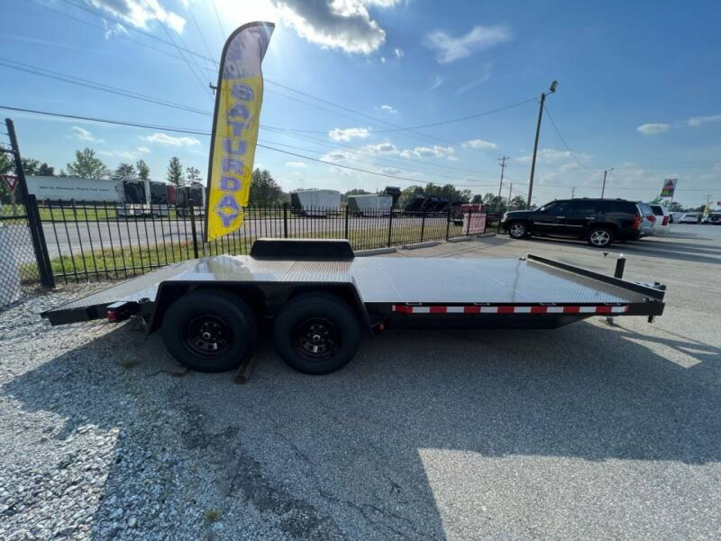 New NOLAN 7X18 Metal Deck Car Hauler
