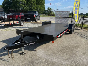 New NOLAN 7X18 Metal Deck Car Hauler