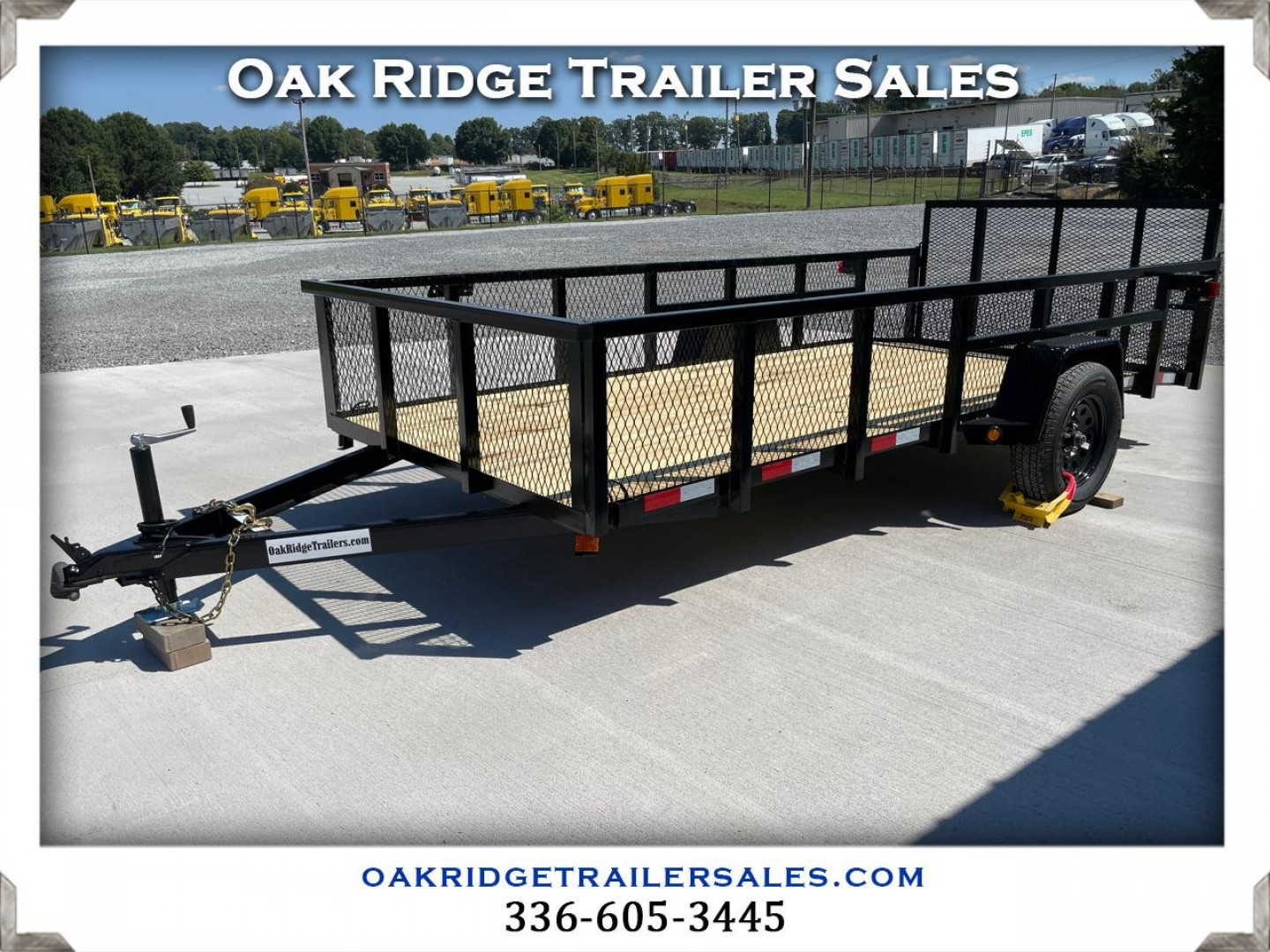 New NOLAN 6X14 Utility Trailer w/2ft Mesh Sides