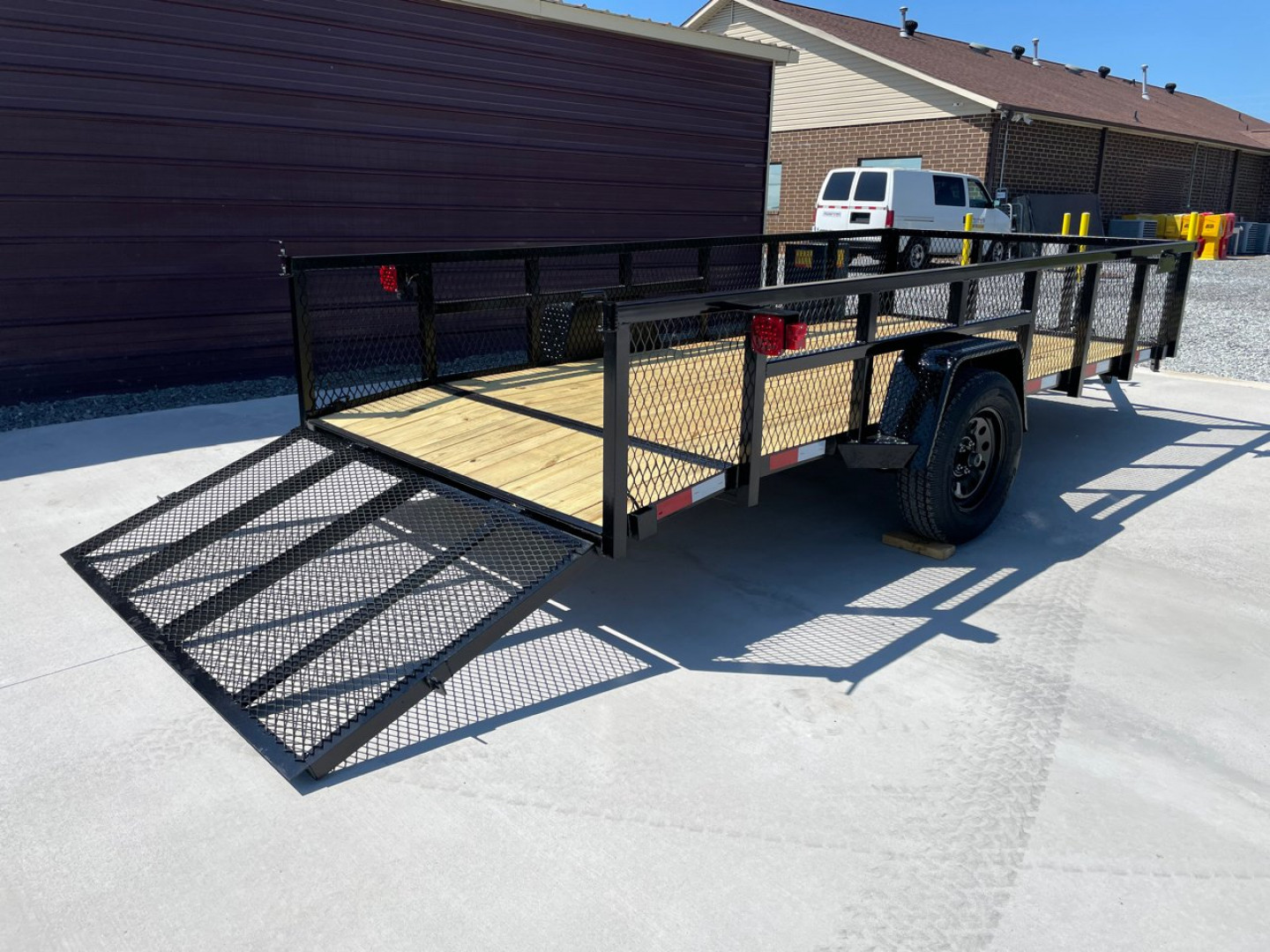 New NOLAN 6X14 Utility Trailer w/2ft Mesh Sides