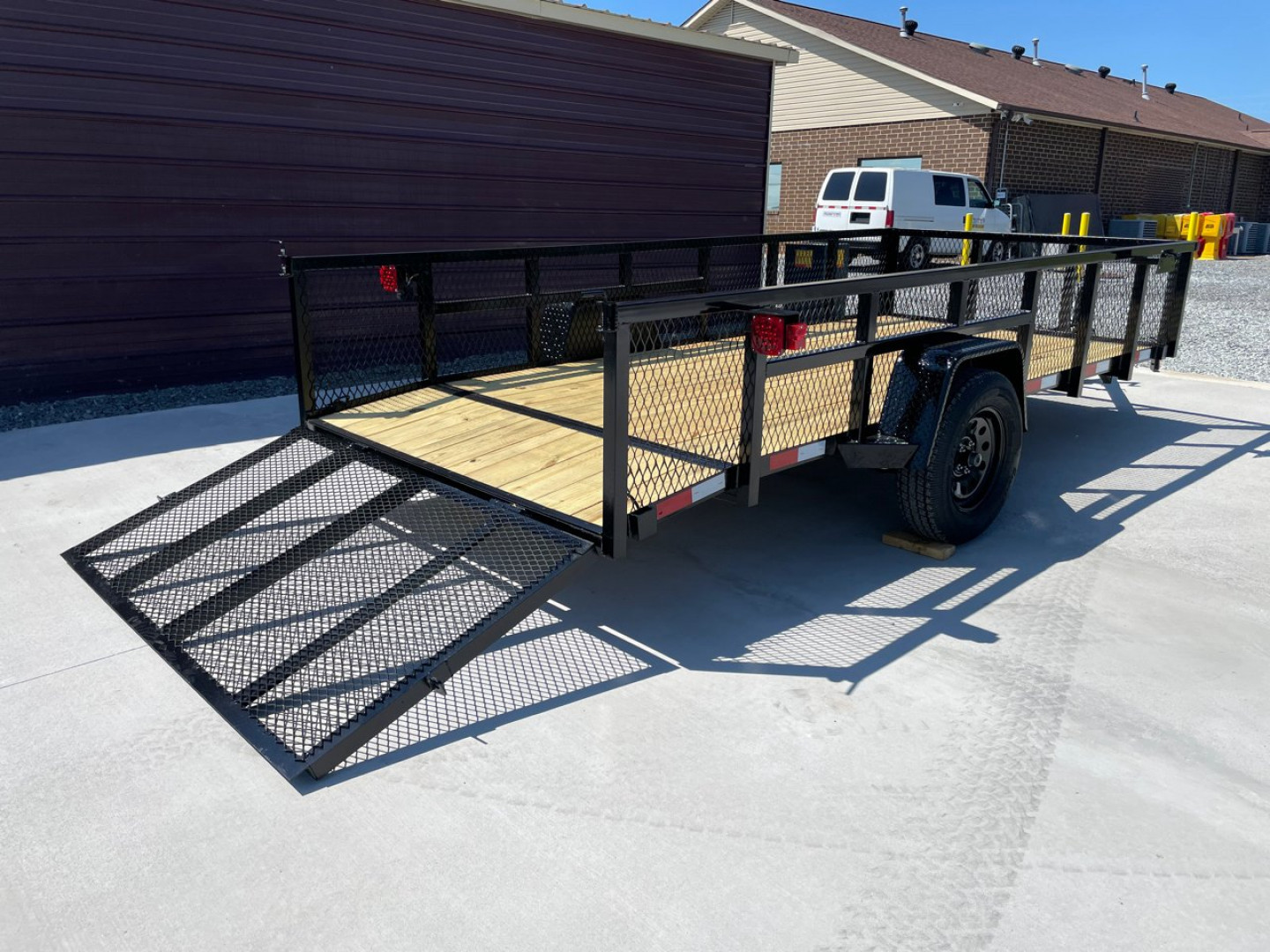 New NOLAN 6X14 Utility Trailer w/2ft Mesh Sides