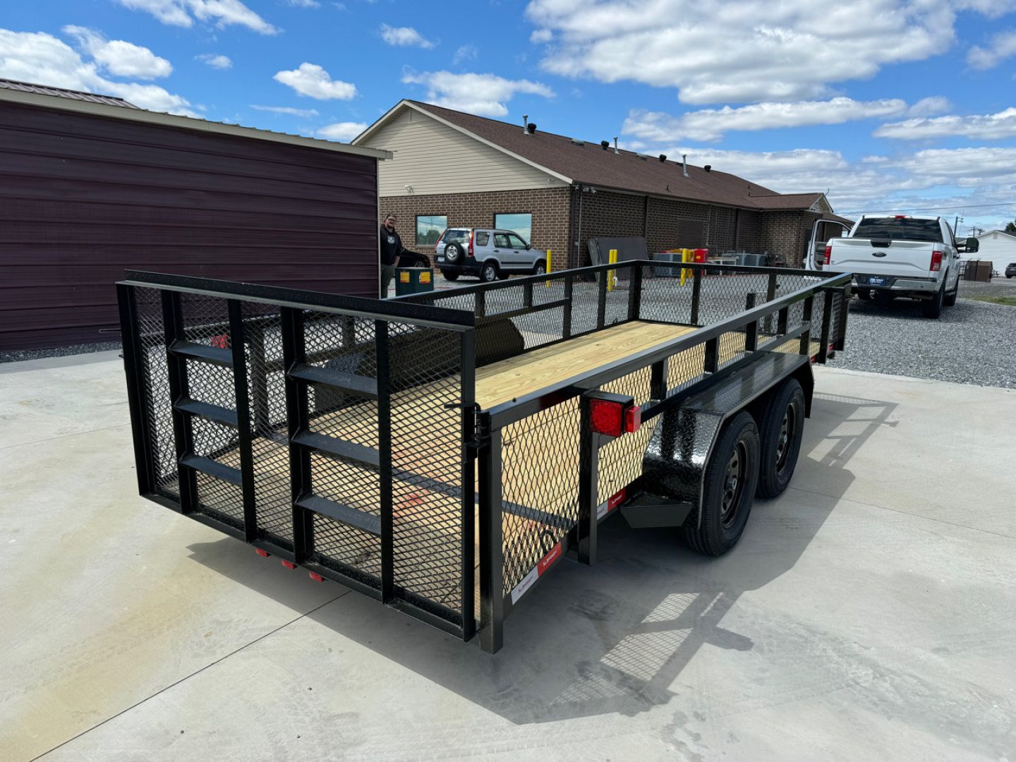 New NOLAN 6X16 Utility Trailer w/2ft Mesh Sides
