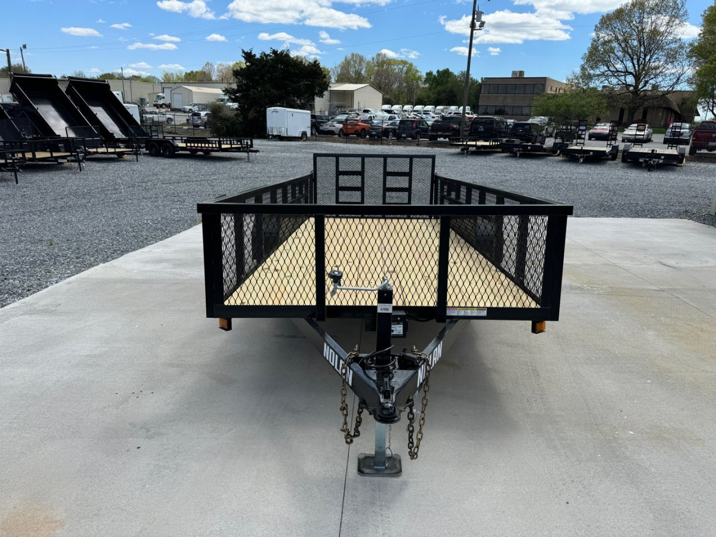New NOLAN 6X16 Utility Trailer w/2ft Mesh Sides