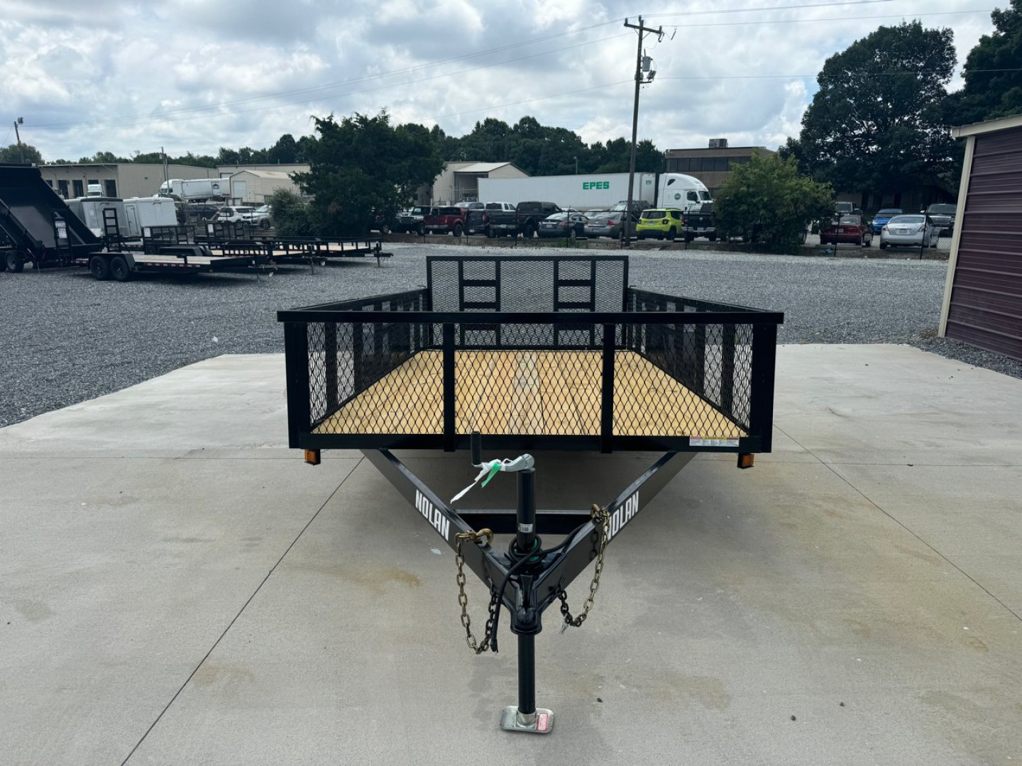 New NOLAN 7X14 Utility Trailer w/2ft Mesh Sides