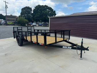 New NOLAN 7X14 Utility Trailer w/2ft Mesh Sides