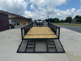 New NOLAN 7X14 Utility Trailer w/2ft Mesh Sides