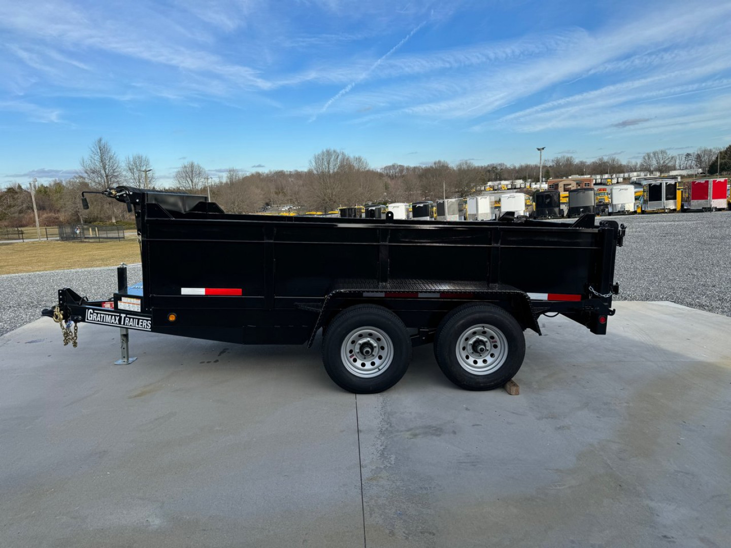 New GRATIMAX 7X14 HD Low-Pro Dump Trailer 14K