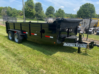 New GRATIMAX 7X16 HD Low-Pro Dump Trailer 14K