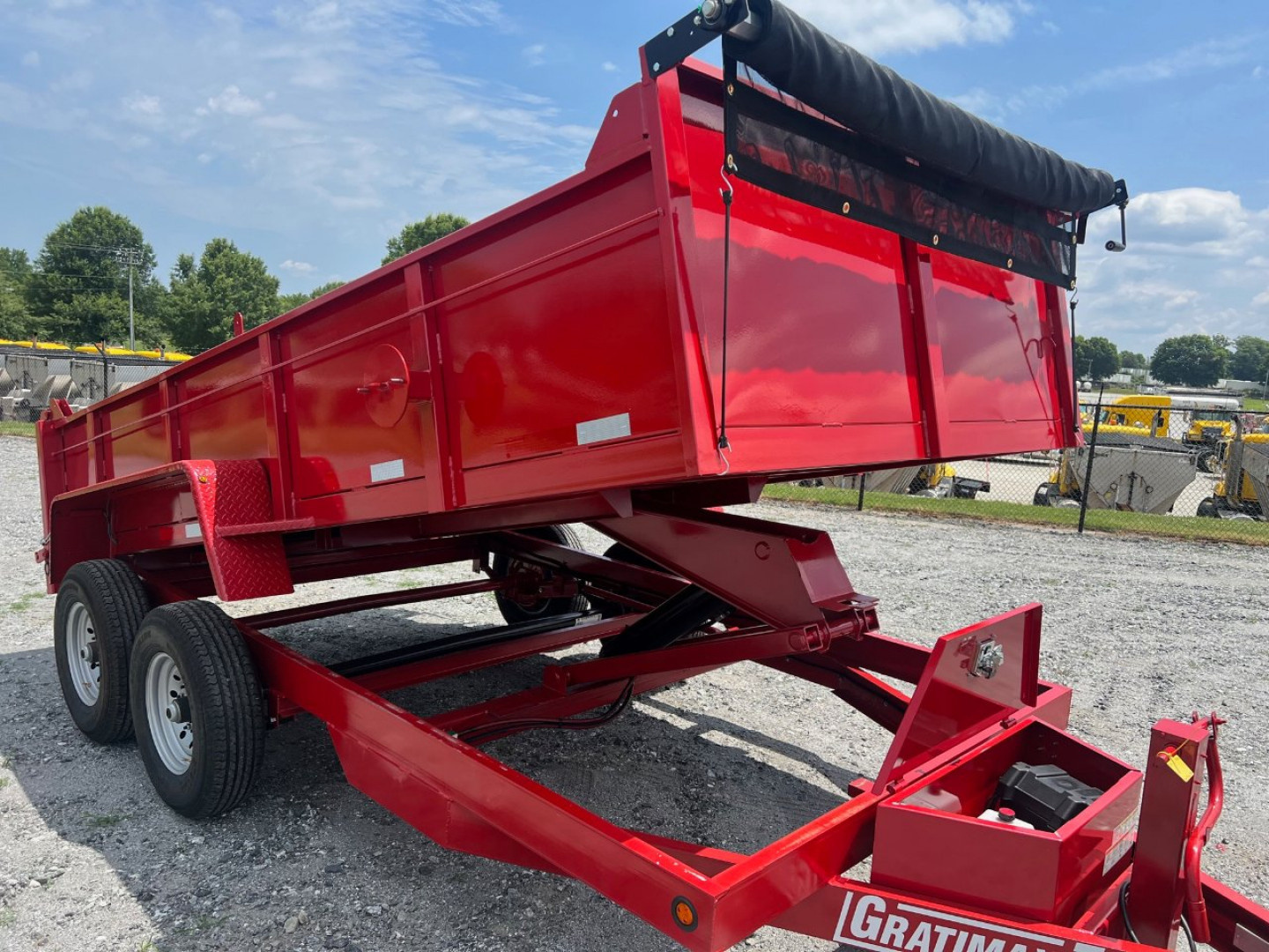 New GRATIMAX 7X14 Dump Trailer