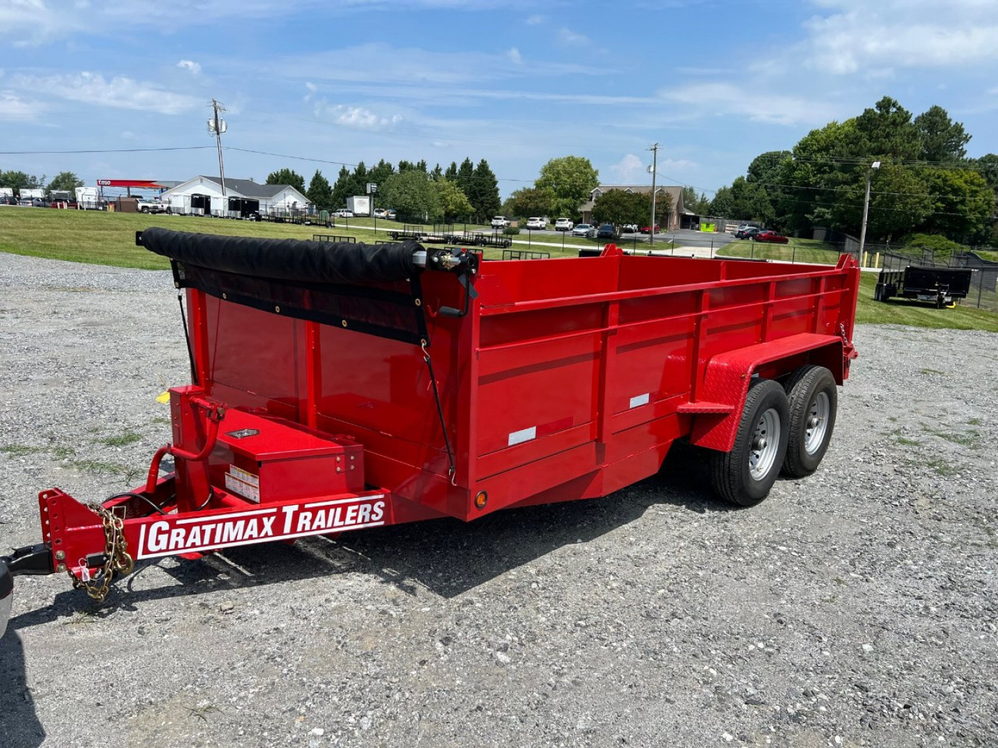 New GRATIMAX 7X14 Dump Trailer