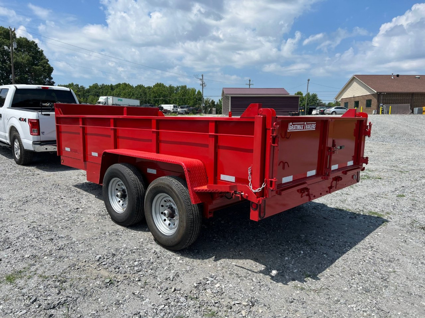 New GRATIMAX 7X14 Dump Trailer