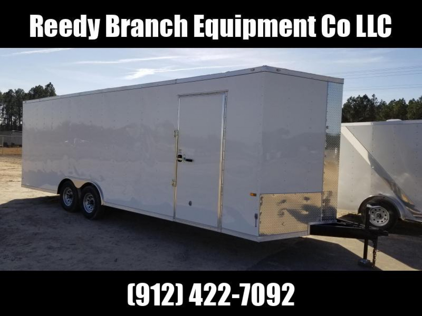 New 8.5x24-5200lb (7' Interior) Enclosed Trailer Rock Solid Cargo