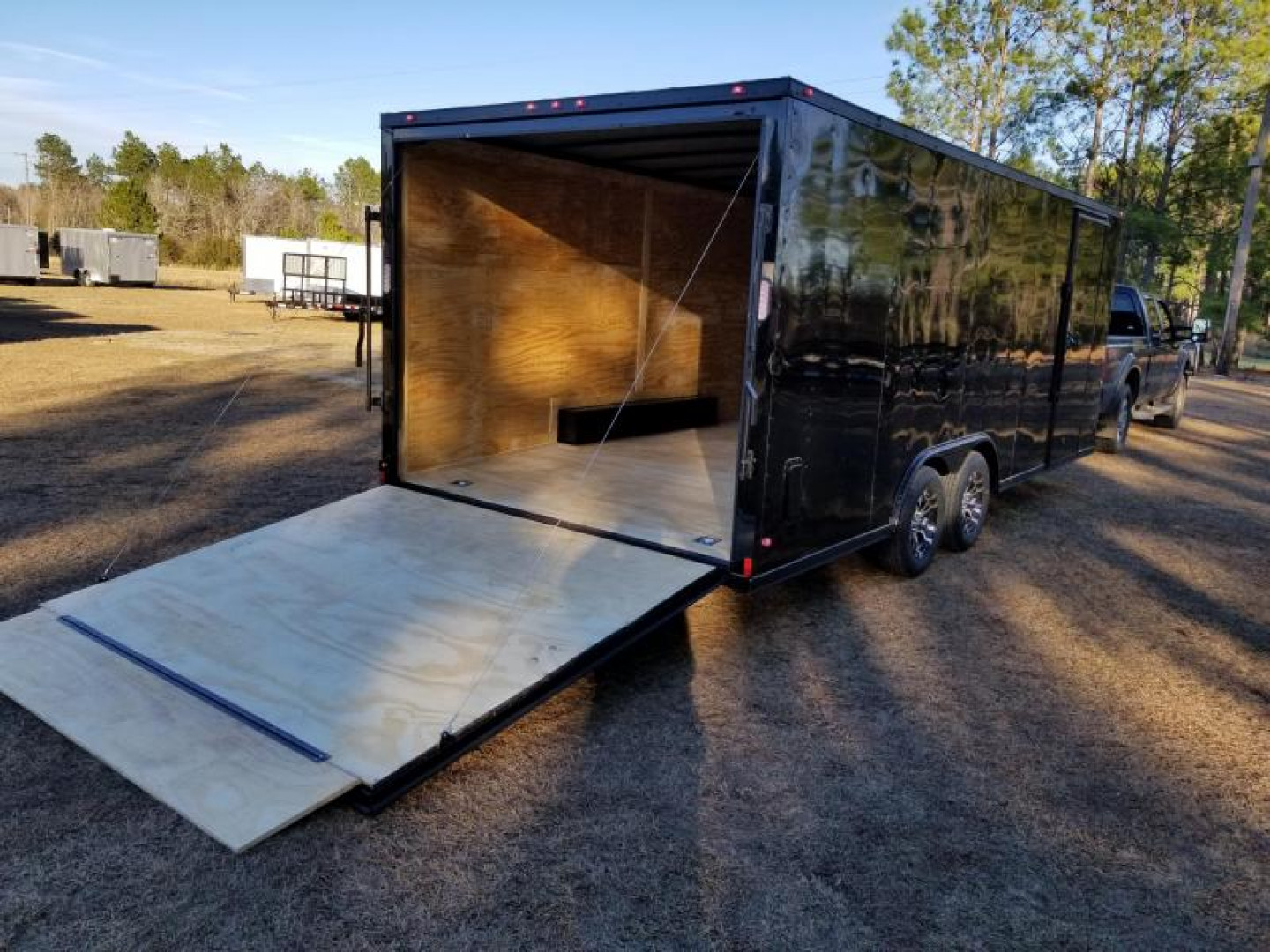 New 8.5x20 Blackout Elite Enclosed Car Hauler Rock Solid Cargo