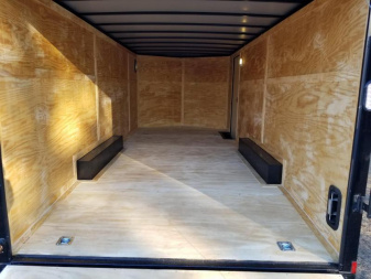 New 8.5x20 Blackout Elite Enclosed Car Hauler Rock Solid Cargo