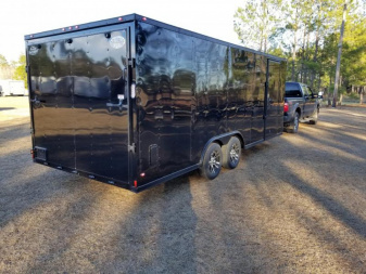 New 8.5x20 Blackout Elite Enclosed Car Hauler Rock Solid Cargo