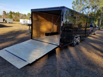 New 8.5x20 Blackout Elite Enclosed Car Hauler Rock Solid Cargo