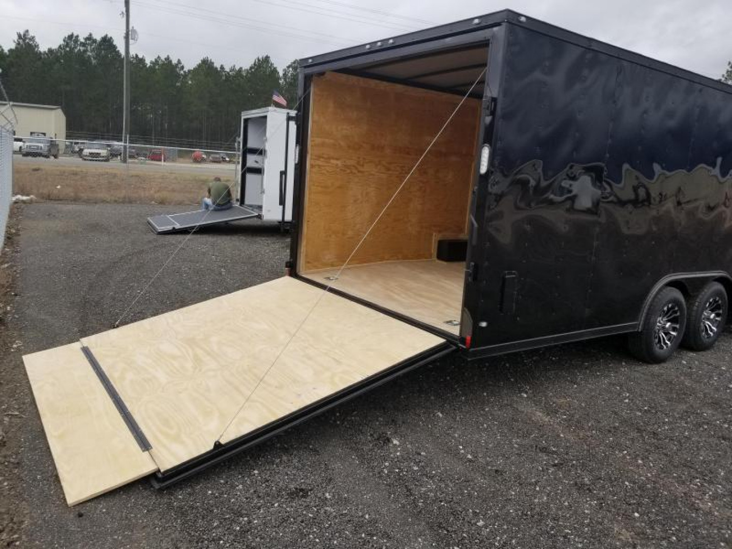 New 8.5x24 Blackout Elite (5200lb) Enclosed Car Hauler