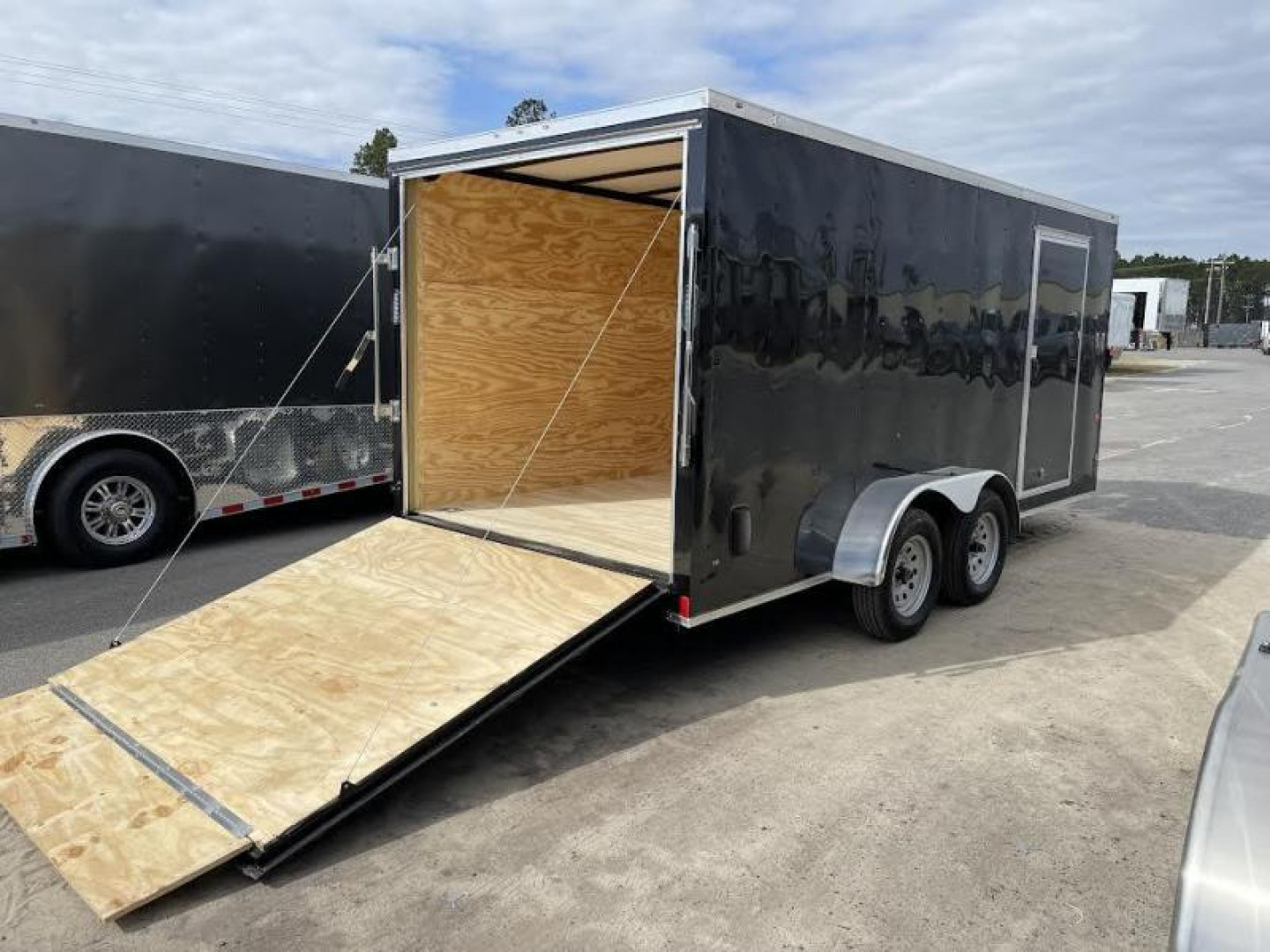 New 7x16 Black -Rock Solid Cargo Enclosed Trailer