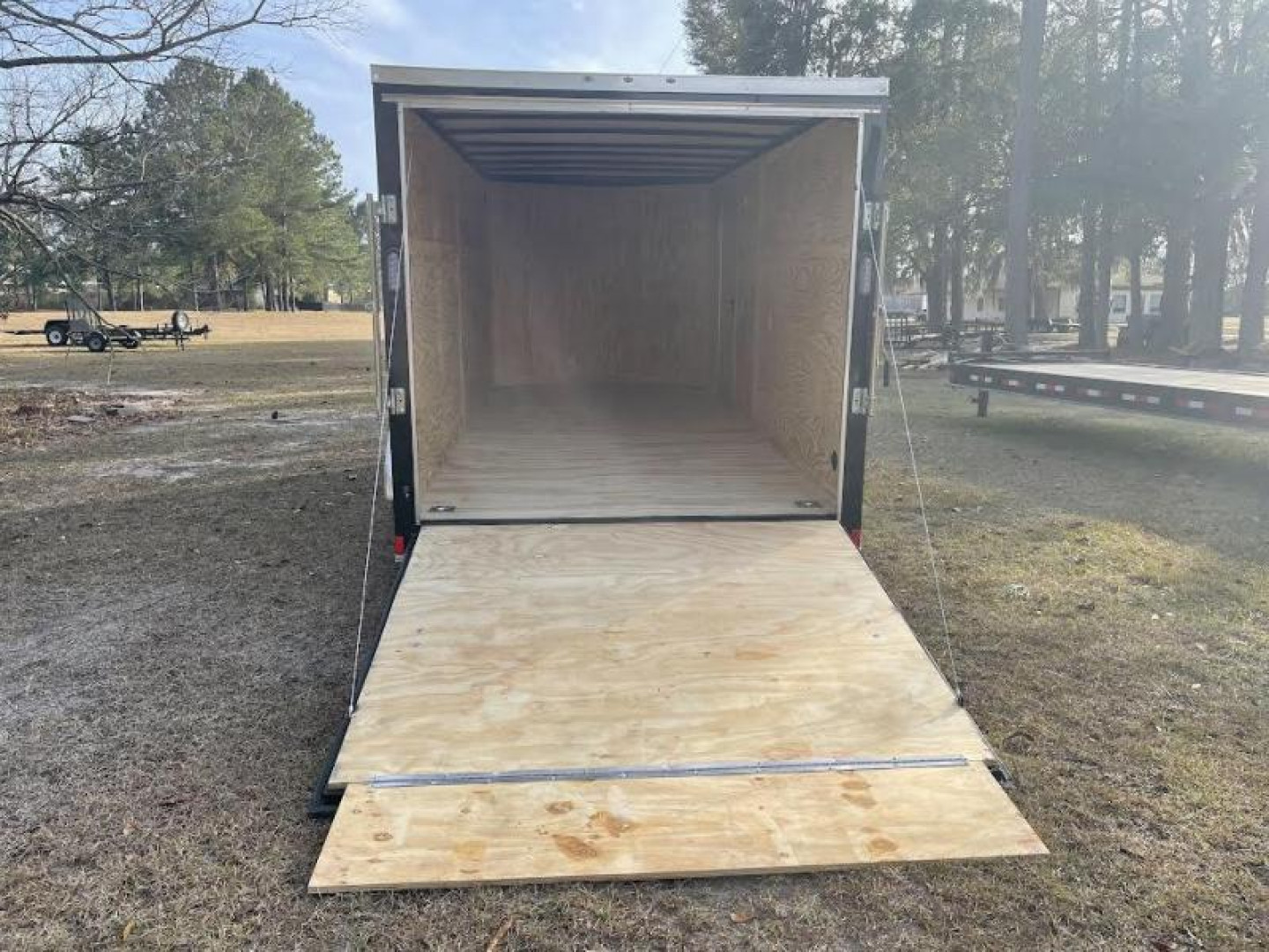 New 7x16 Black -Rock Solid Cargo Enclosed Trailer