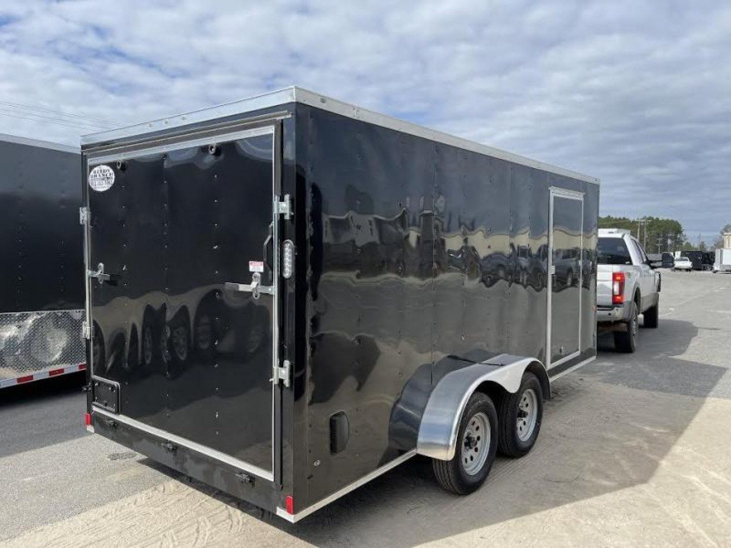 New 7x16 Black -Rock Solid Cargo Enclosed Trailer