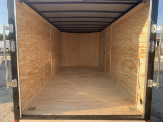 New 7x16 Black -Rock Solid Cargo Enclosed Trailer