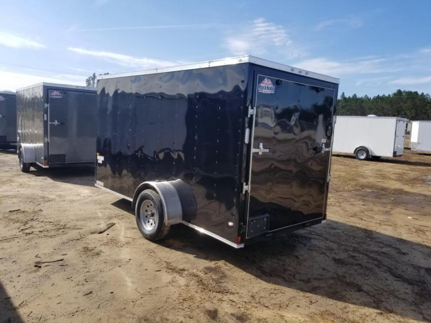 New 6x12 Single Axle Rock Solid Cargo Trailer