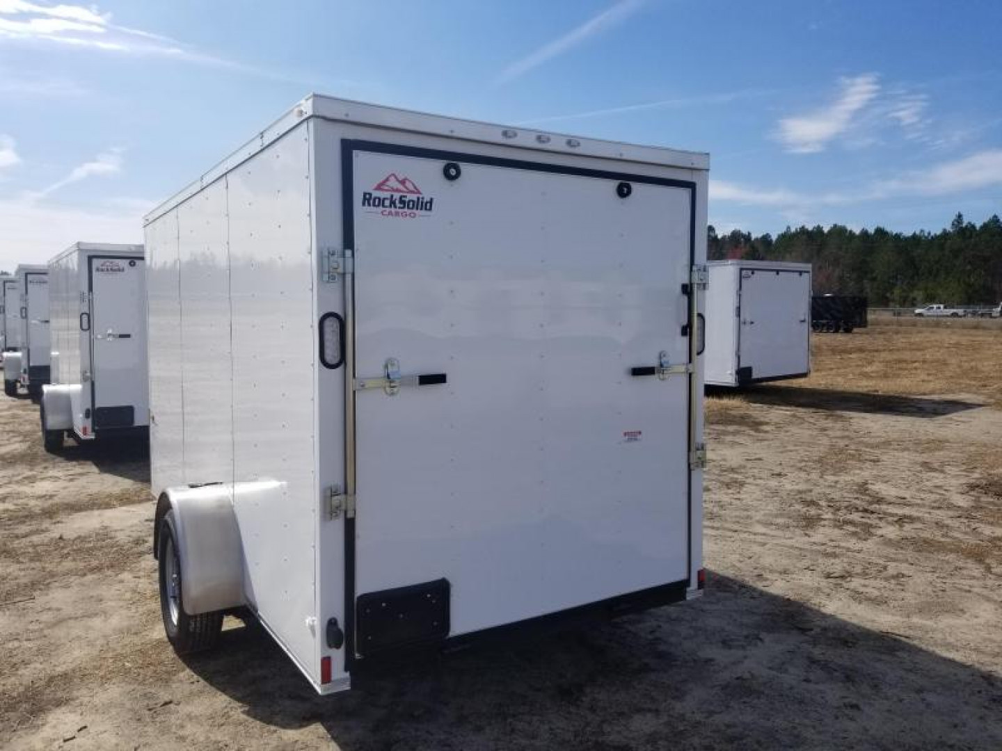 New 6x12 Single Axle Rock Solid Cargo Trailer