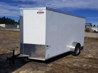 New 6x12 Single Axle Rock Solid Cargo Trailer