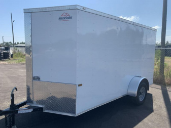 New 6x12 Single Axle Rock Solid Cargo Trailer