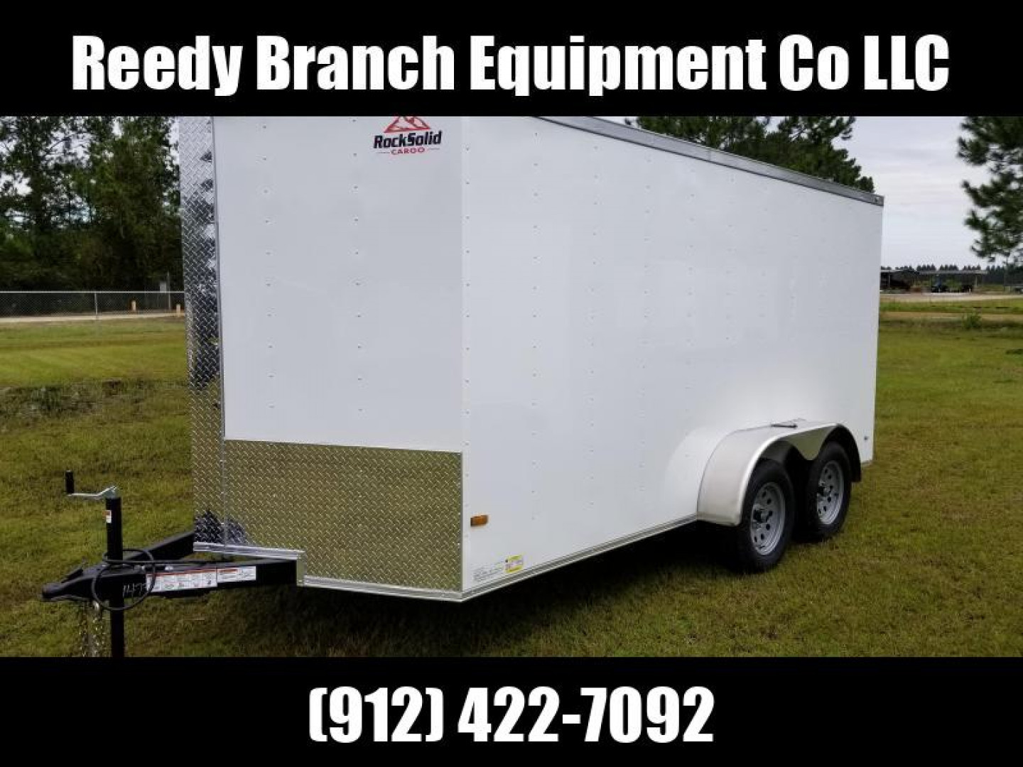 New 7x14 Rock Solid Cargo (Black or White Factory Pick Up)