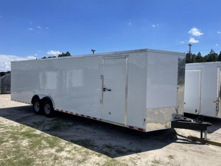 New 8.5x28' Enclosed Car Hauler Polycore (14K GVWR) |  Rock Solid Cargo