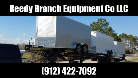 New 6x12 Tandem Axle White Rock Solid Cargo Enclosed Trailer