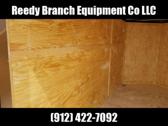 New 6x12 Tandem Axle White Rock Solid Cargo Enclosed Trailer