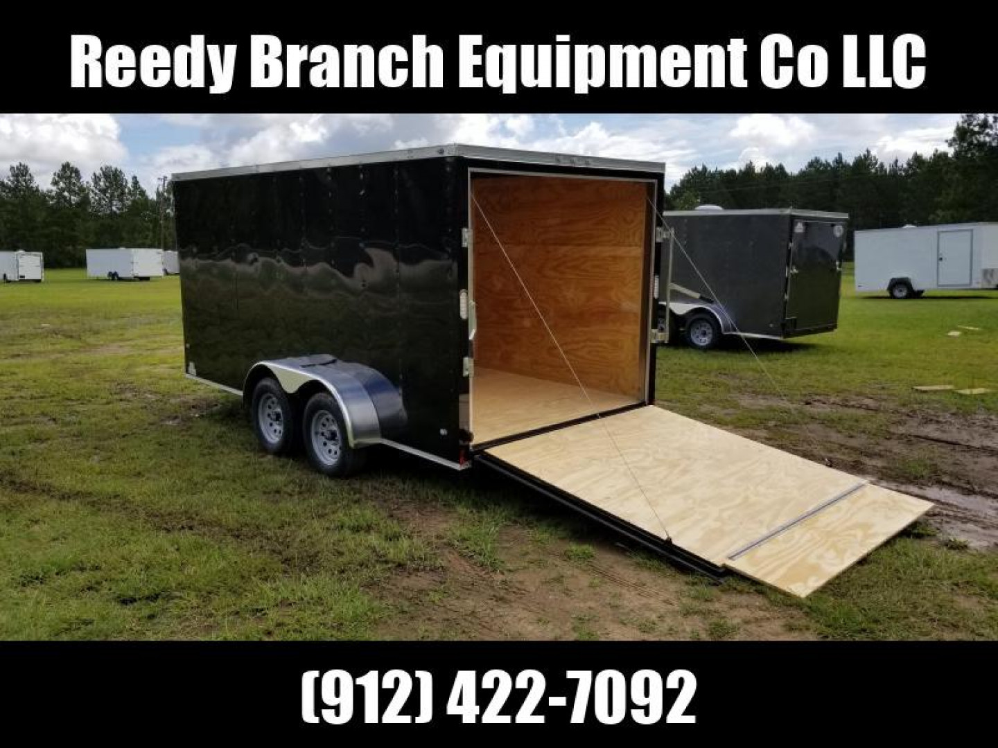 New 7x14 Enclosed Cargo Trailer (Black or White in Stock)