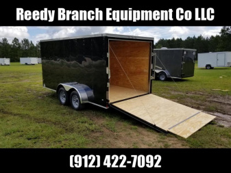 New 7x14 Enclosed Cargo Trailer (Black or White in Stock)