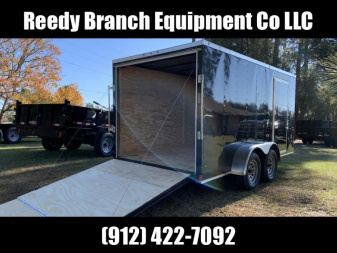 New 7x14 Enclosed Cargo Trailer (Black or White in Stock)
