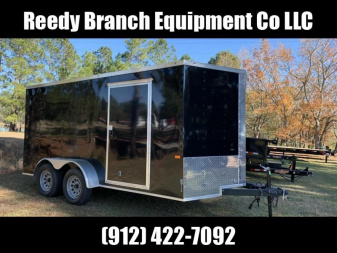 New 7x14 Enclosed Cargo Trailer (Black or White in Stock)