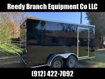 New 7x14 Enclosed Cargo Trailer (Black or White in Stock)