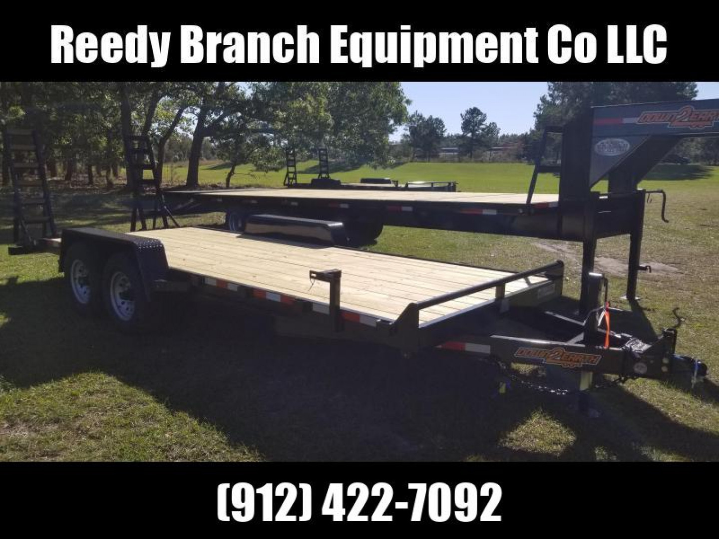 New 82"x20' (14K GVWR) Down 2 Earth Equipment Trailer