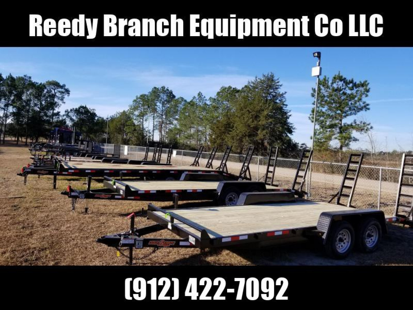 New 82"x20' (14K GVWR) Down 2 Earth Equipment Trailer