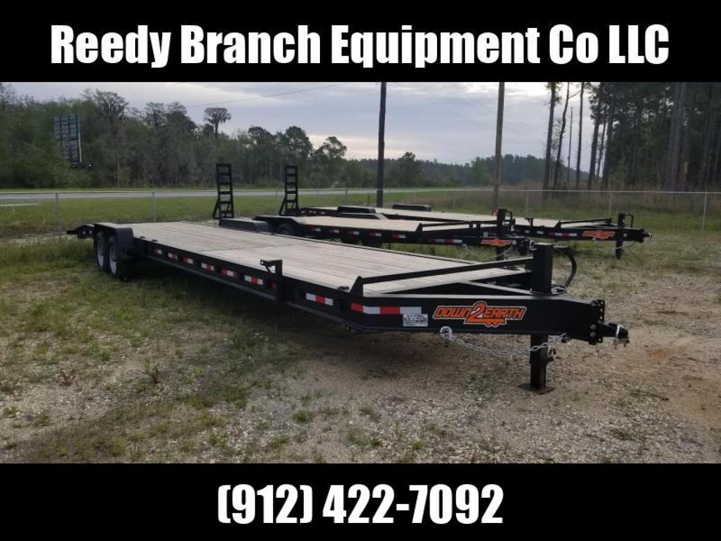 New 2025 Down 2 Earth Trailers 82"x34' wood deck. Car Hauler