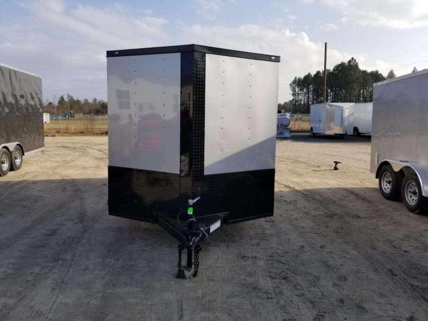 New 7x14 Blackout Elite (Silver Frost/Ch.Gray) Rock Solid Cargo