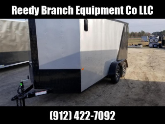 New 7x14 Blackout Elite (Silver Frost/Ch.Gray) Rock Solid Cargo