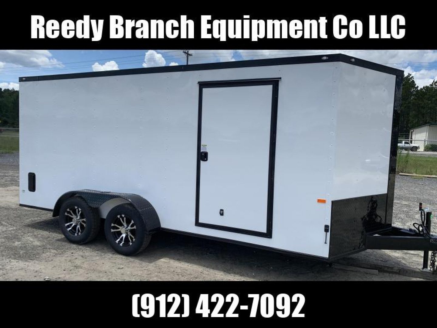 New On Sale Now! New 7x16 White Blackout Elite Rock Solid Cargo