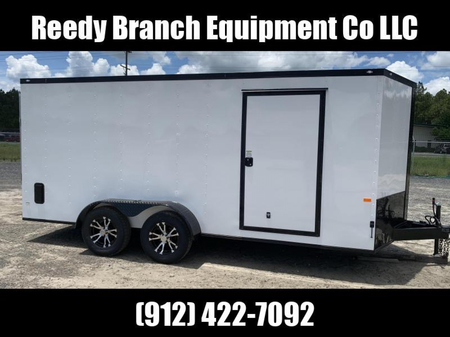 New On Sale Now! New 7x16 White Blackout Elite Rock Solid Cargo