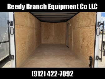 New On Sale Now! New 7x16 White Blackout Elite Rock Solid Cargo